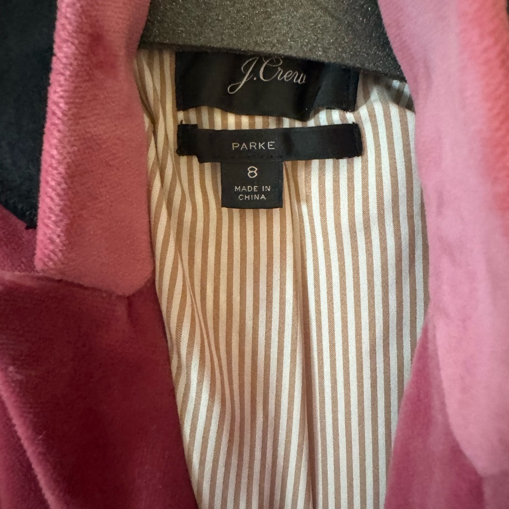 JCREW Parker velvet blazer